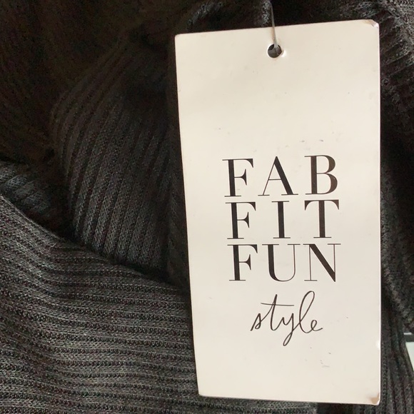 NWT! Maronie Grady Ribbed Wide Leg Black Palazzo - Picture 7 of 10